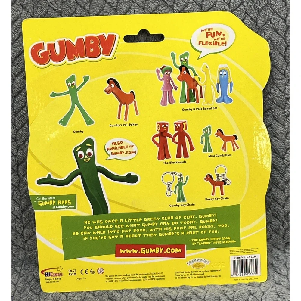 NEW Gumby‎ & Pokey 6 inch Bendable - Posable Collectible Super Fun!